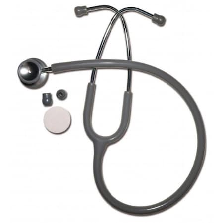Nutrione Panascope Lightweight Stethoscope with Pediatric Chestpiece, Grey NU2974269